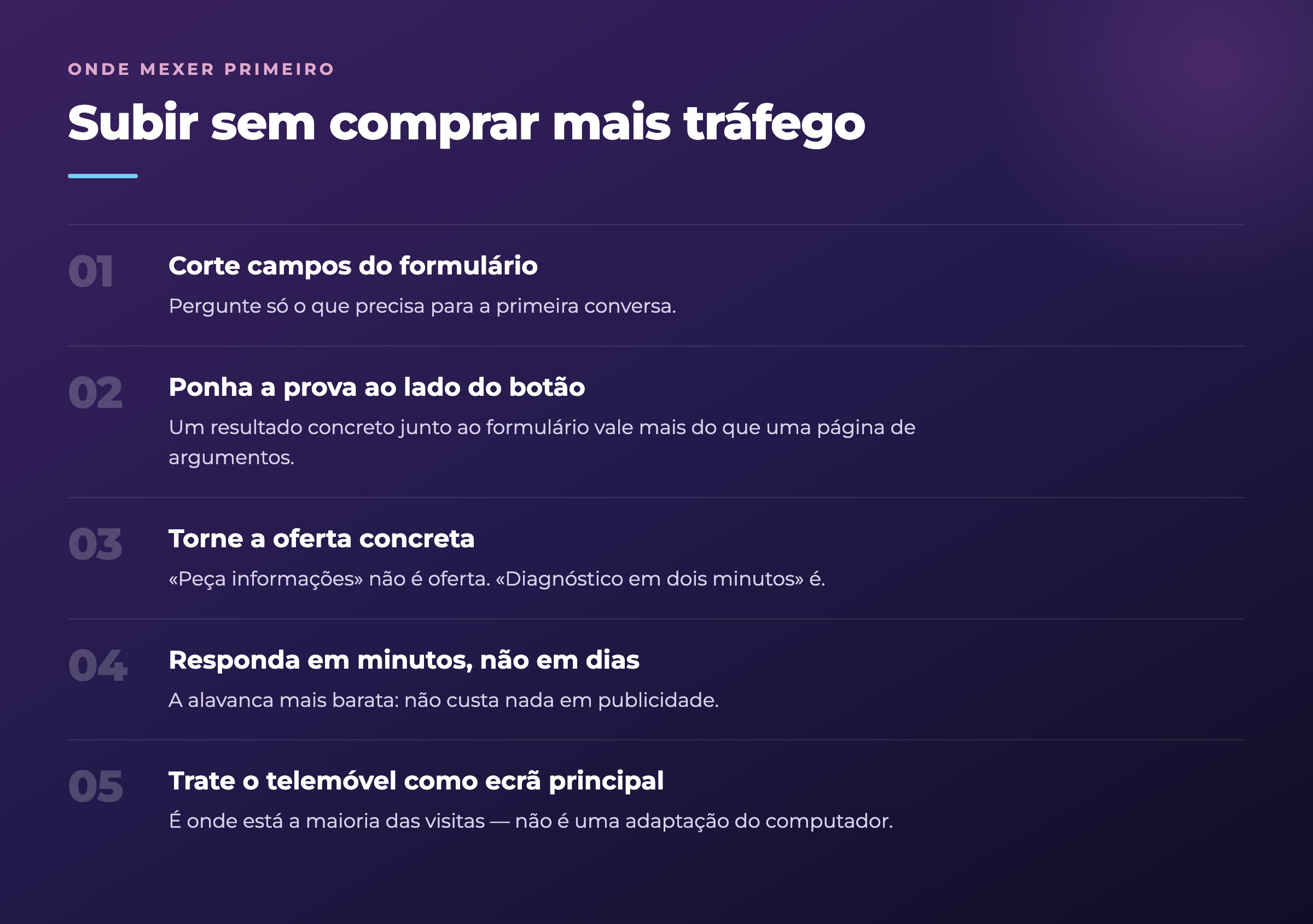 Cinco formas de aumentar a taxa de conversão sem comprar mais tráfego