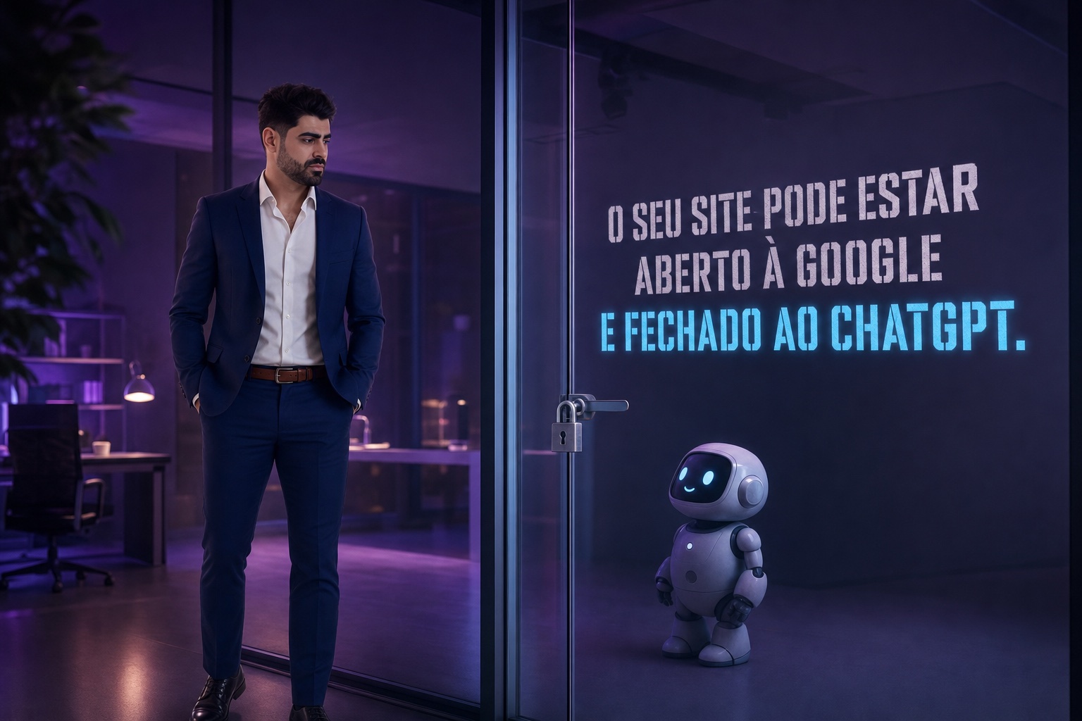 O seu site pode estar aberto à Google e fechado ao ChatGPT: a barreira técnica que impede de aparecer nas respostas de IA