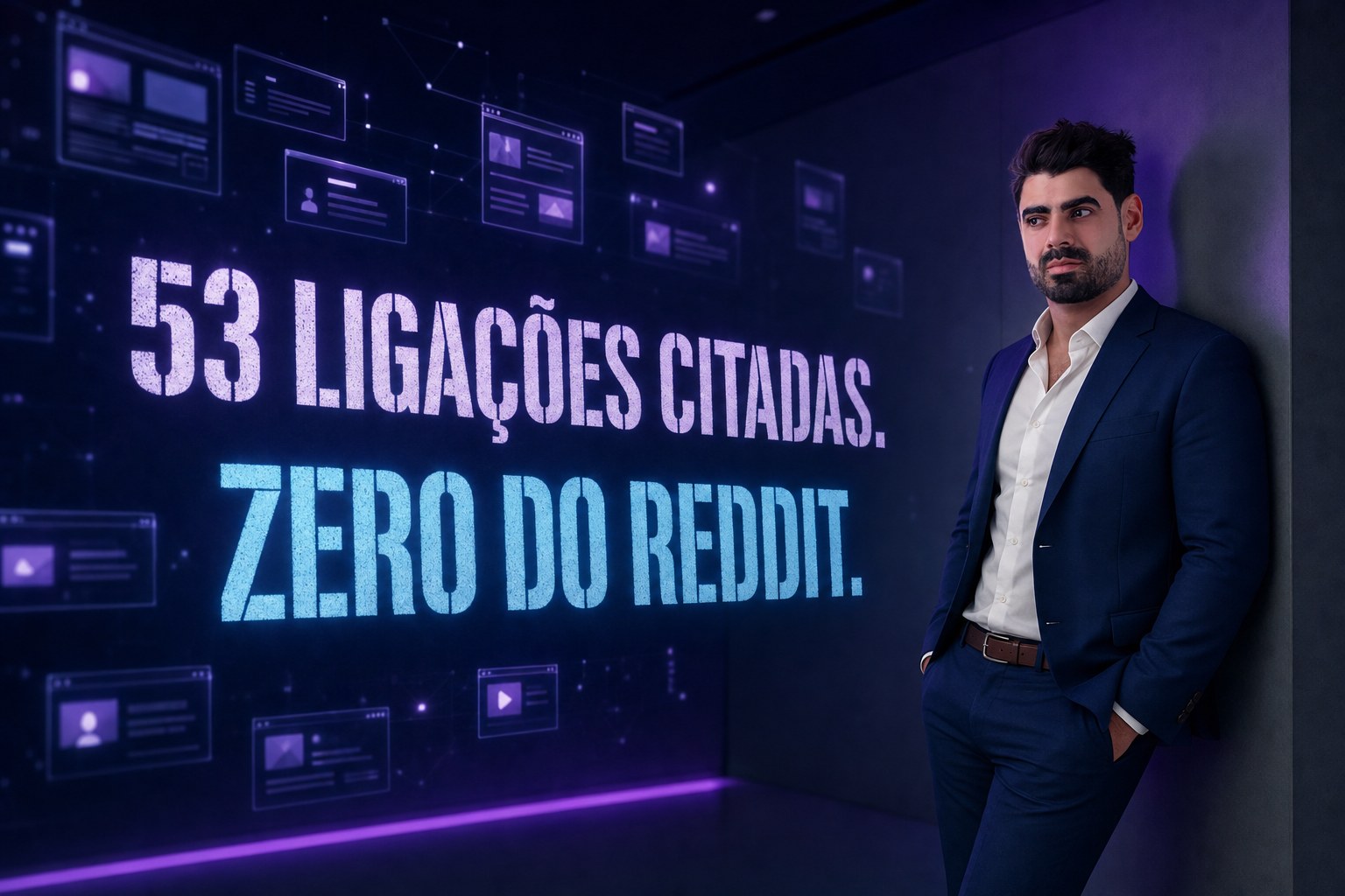 Teste Vloom para ser citado pelo ChatGPT: 53 ligações citadas, zero do Reddit